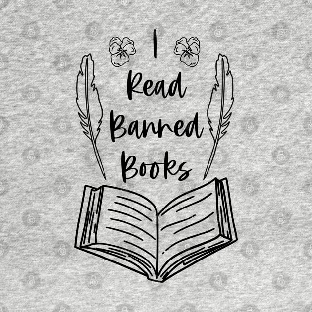 I Read Banned Books - Bookish Book Readers Literature Quotes by Millusti